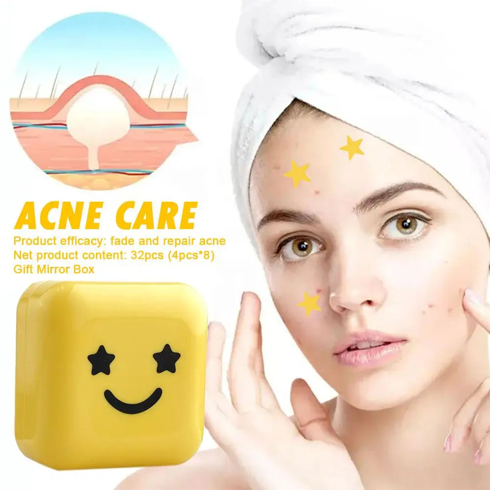 32 Patch Acne Pimple Patches – Invisible Hydrocolloid Healing Stickers - PULSE MART