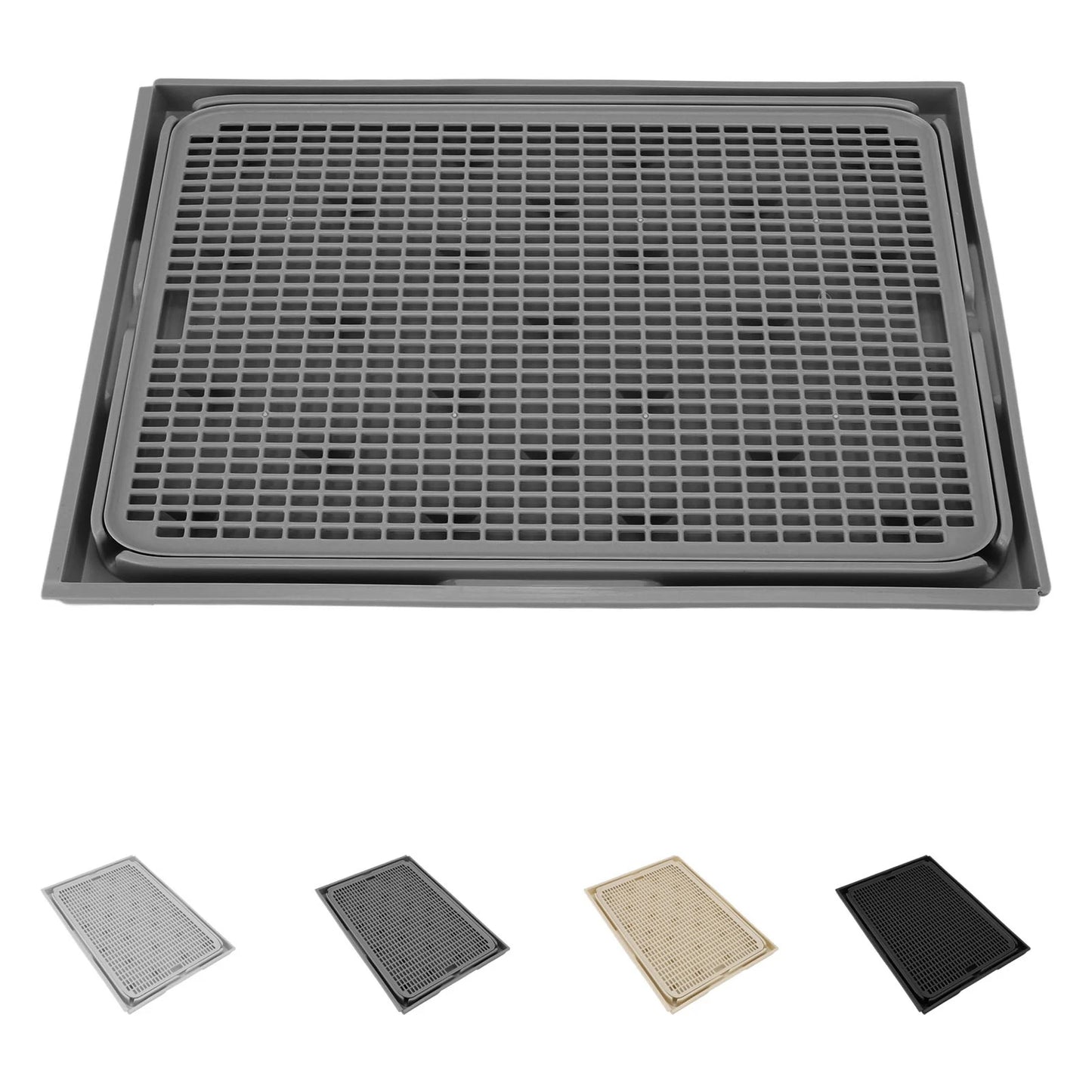 Cat Litter Trapping Mat – Spacious Double-Layer Washable Non-Slip Litter Catcher