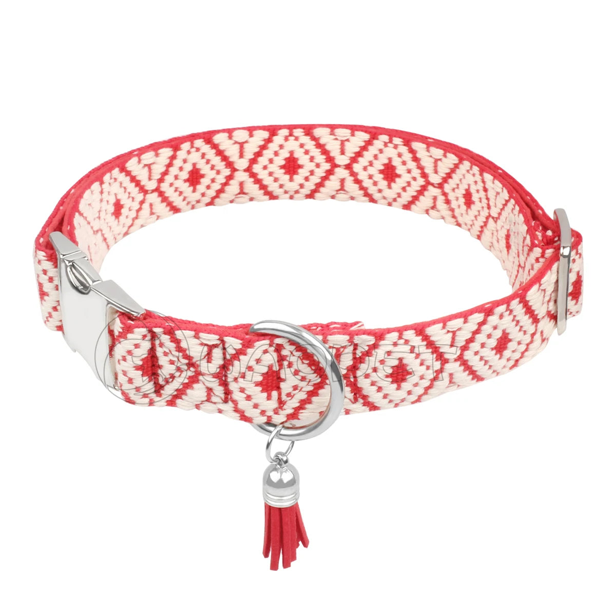 Bohemian Ethnic Style Pet Collar: Luxurious Adjustable Multi-Color Neckband