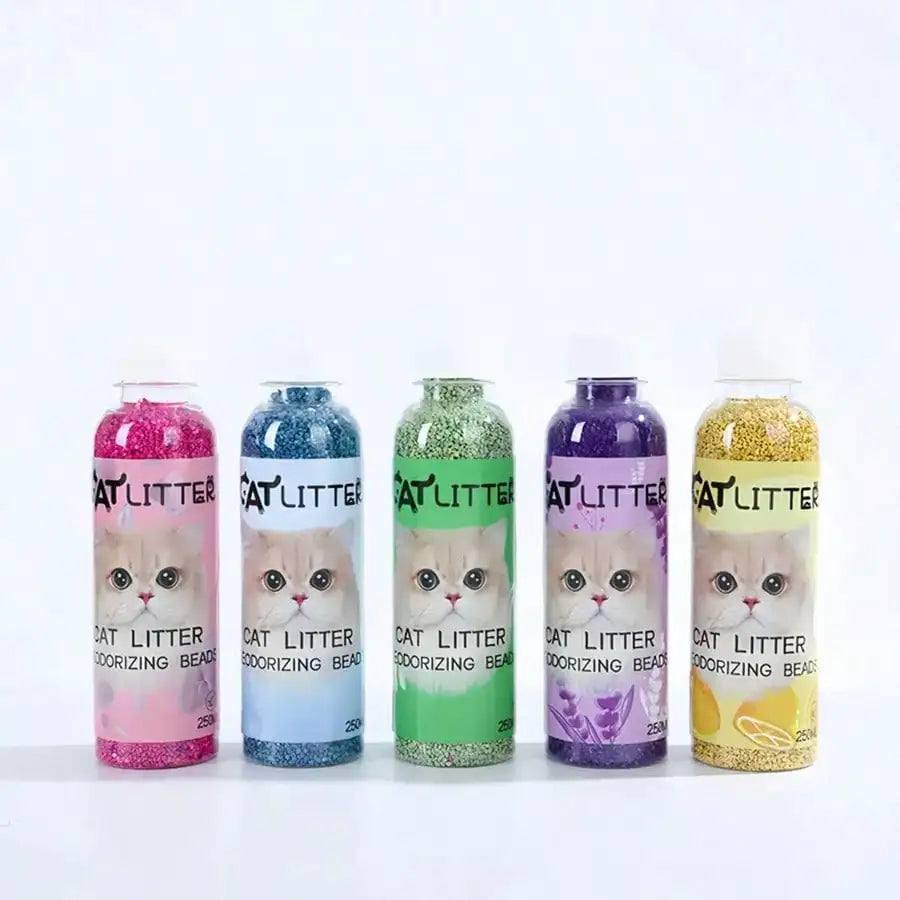 Fresh Scent Cat Litter Deodorizer Beads – Natural Plant-Based Odor Eliminator for Litter Boxes