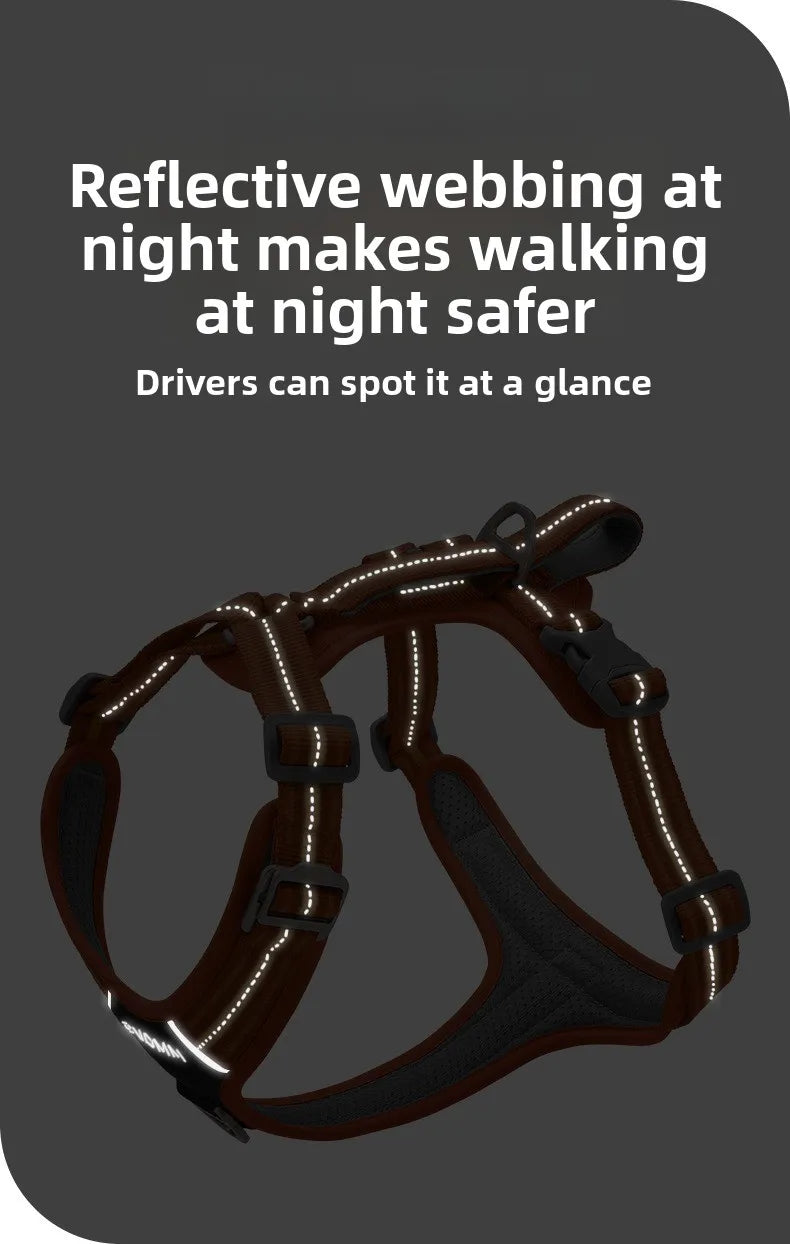 Car Safety Dog Harness: No-Pull, Reflective & Adjustable