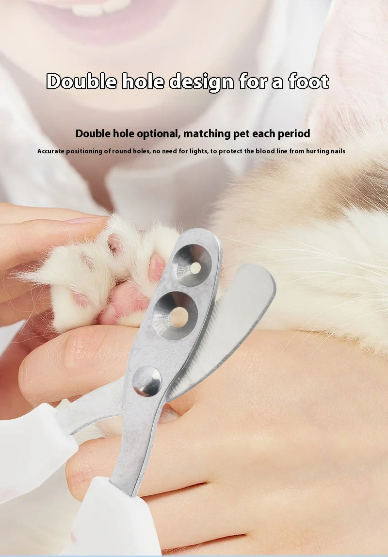 3-Piece Cat Grooming Kit – Cat Nail Clippers, Grooming Brush & Flea Comb Set