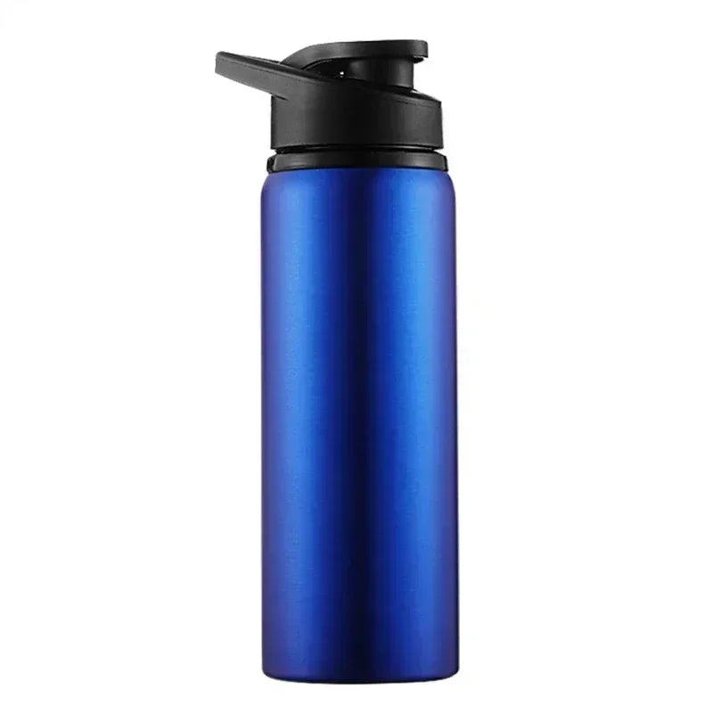 1-15PCS Portable Stainless Steel Bicycle Water Bottle Straight Drinking Outdoors Sports Travel Kettle Metal Water Bottle - PULSE MART