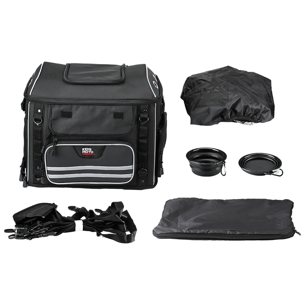 Motorcycle Pet Carrier Bag – Dog & Cat Carrier for Harley Touring, Street Glide, Road King & Trike Models