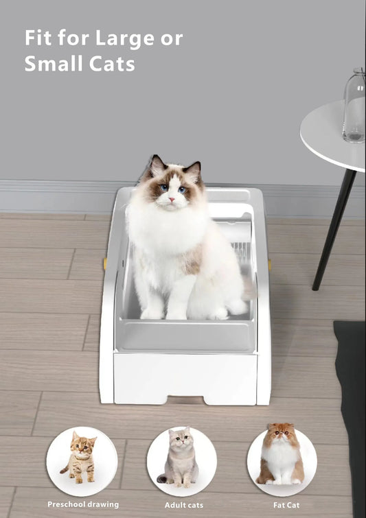 Automatic Self-Cleaning Cat Litter Box – Smart Electric Litter Box with App Control