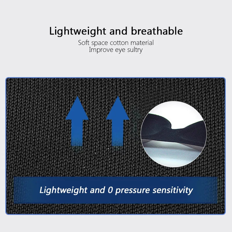 3D Padded Sleep Mask – Light Blocking Soft Eye Mask & Blindfold for Rest - PULSE MART