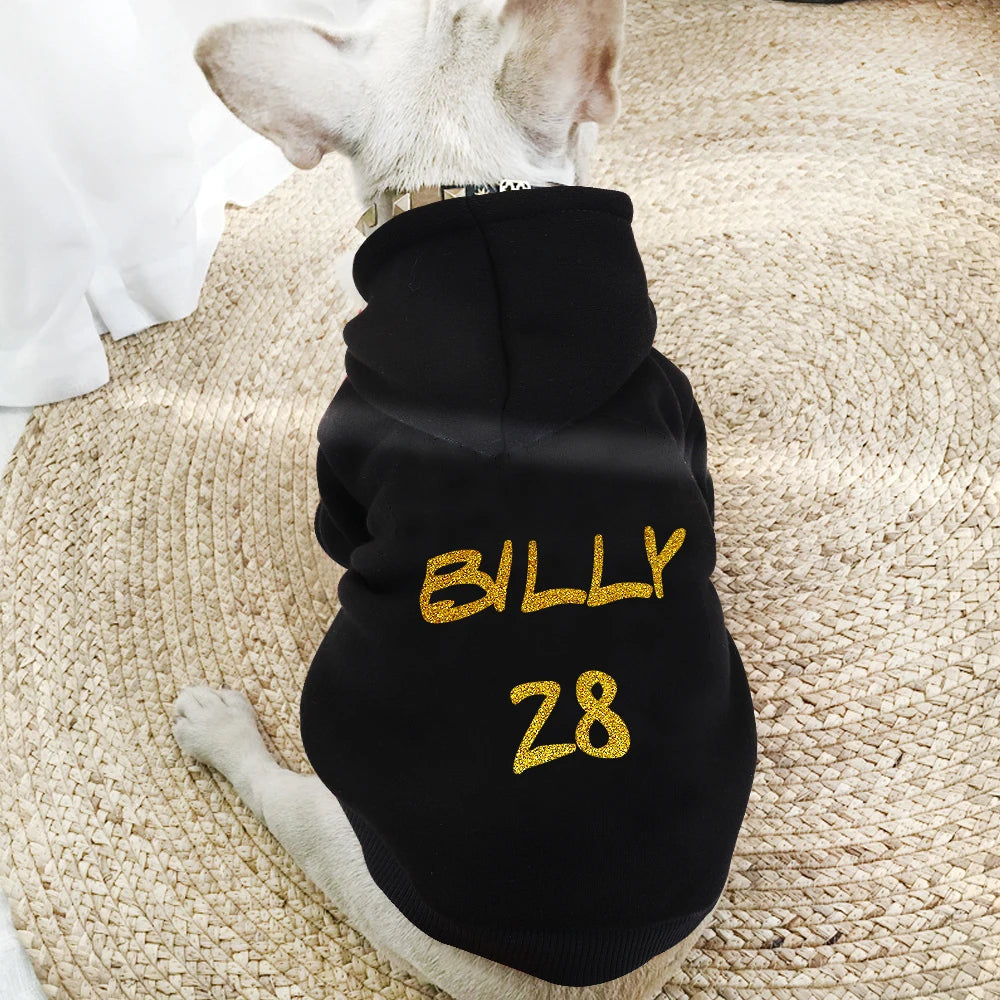 Custom Personalized Dog Hoodie - Warm Winter Coat for French Bulldogs & Large Breeds