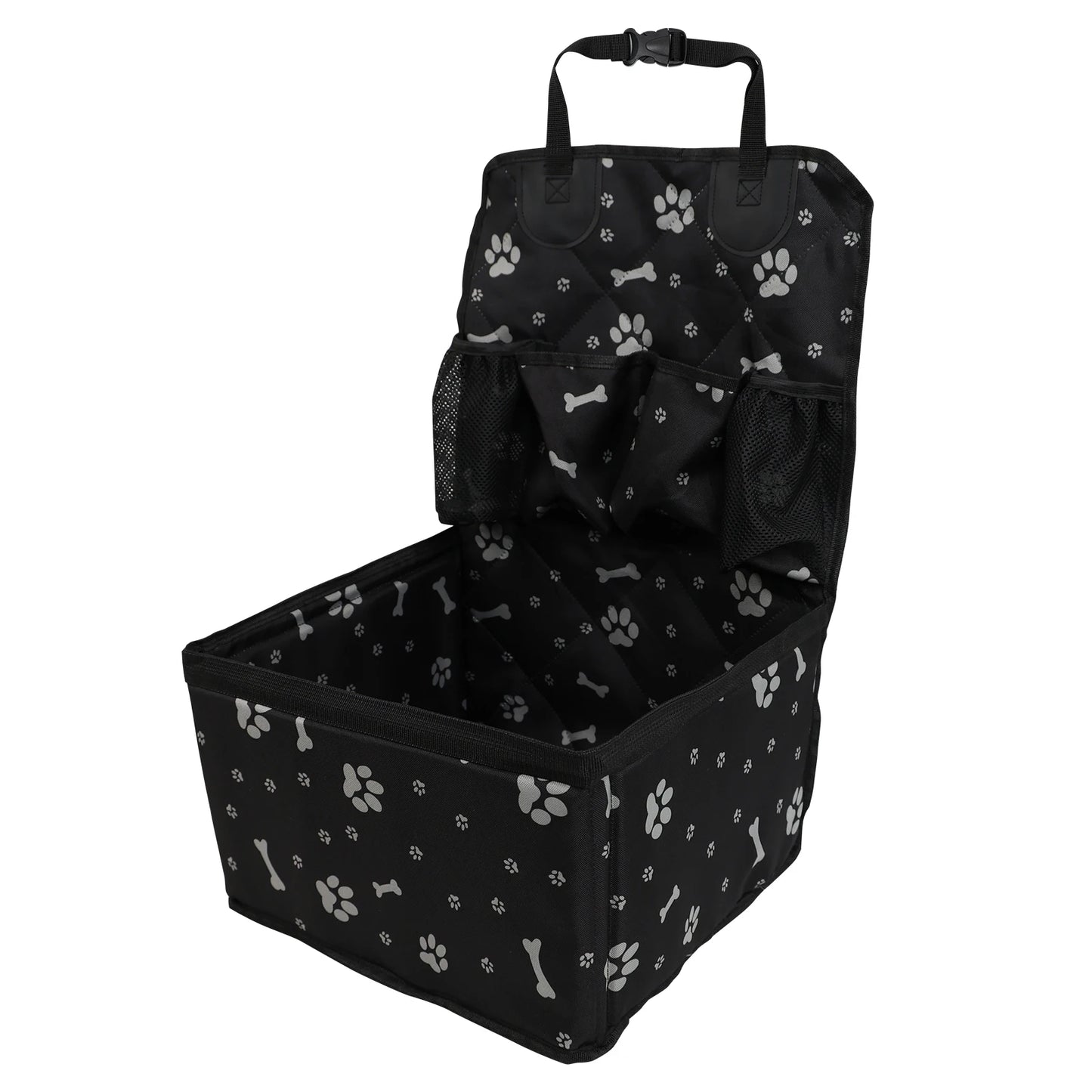 Universal Dog Car Seat with Storage Pockets, Non-Slip Pet Travel Mat