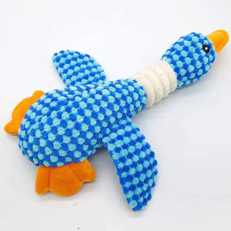 Interactive Plush Squeak Doll - Tough Toy for Cats & Dogs