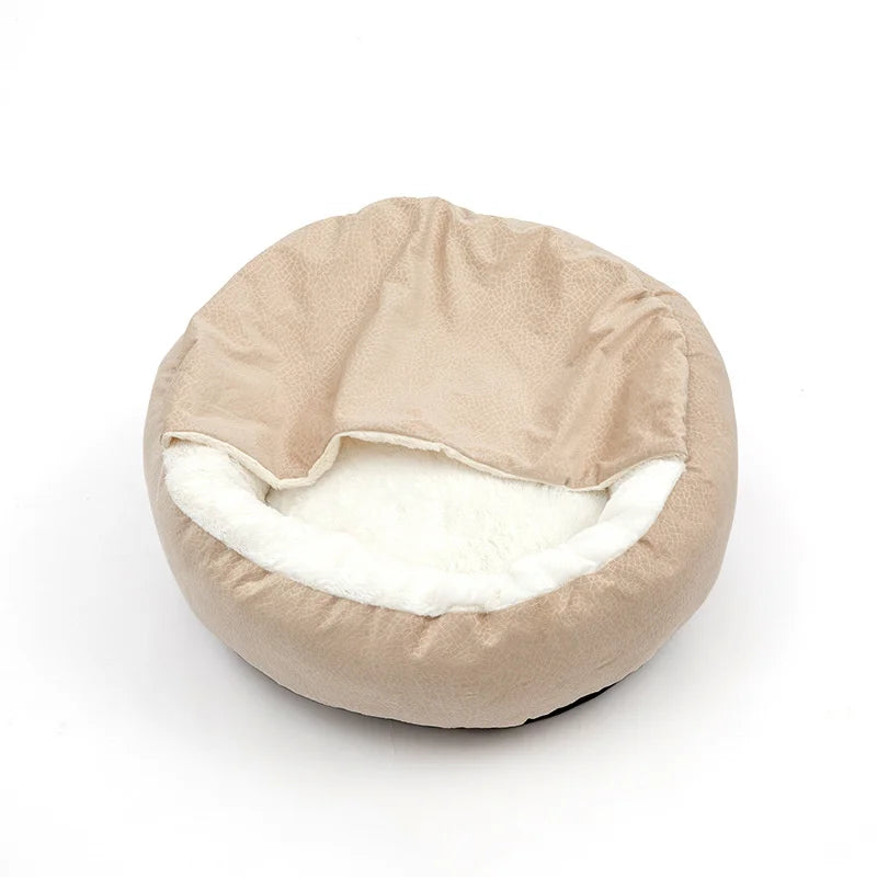 Benepaw Orthopedic Hooded Dog Bed, Warm Waterproof Pet Cuddler