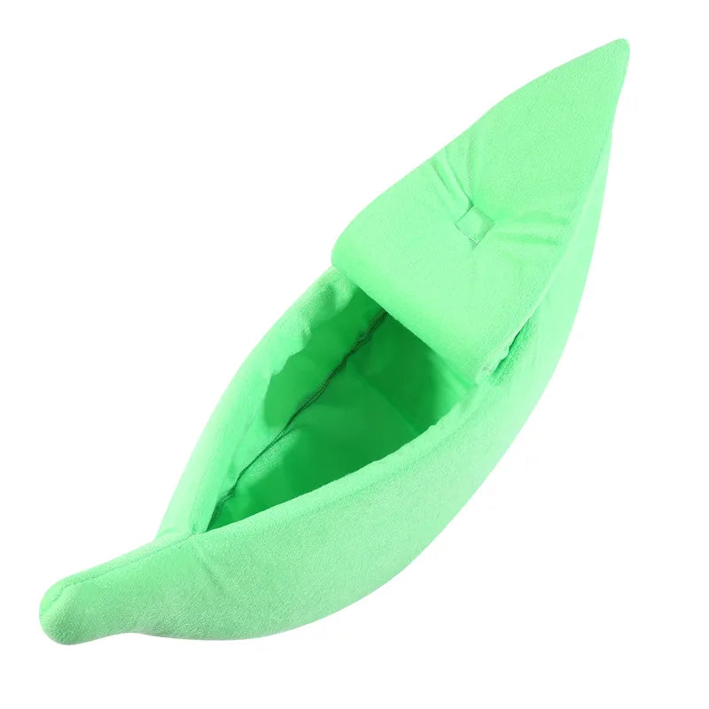 Creative Banana Cat Bed - Cute Deep Sleep Nest for Cats & Small Dogs