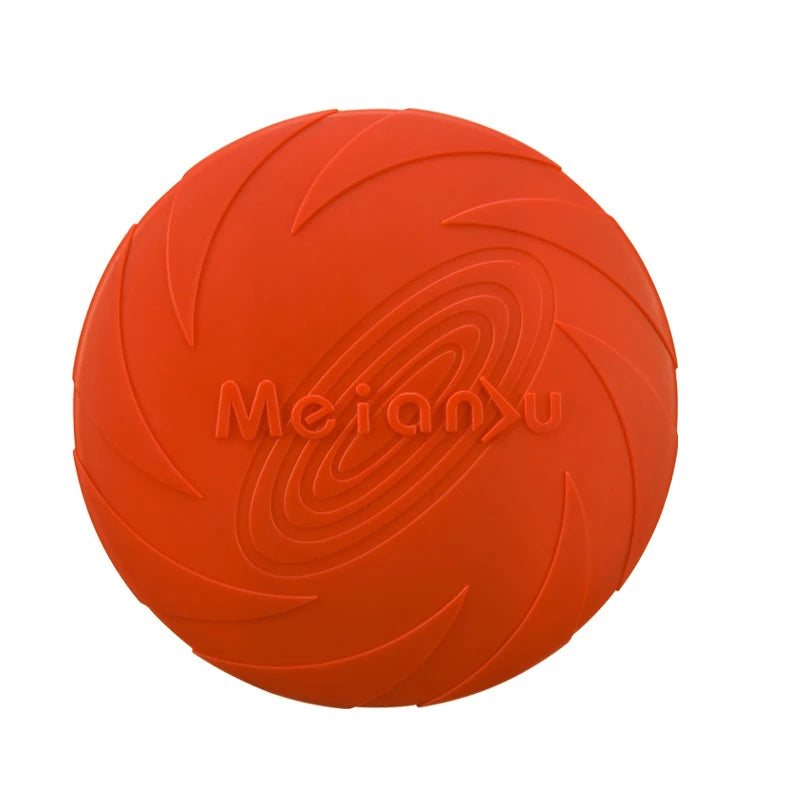 Silicone Flying Disc Dog Toy - Interactive Outdoor Training Frisbee