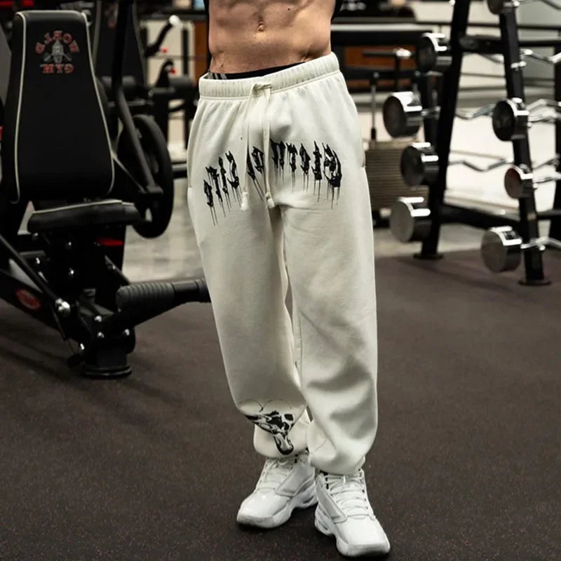European and American Men's New Year Wear Sports Pants Casual Sports Training Pants