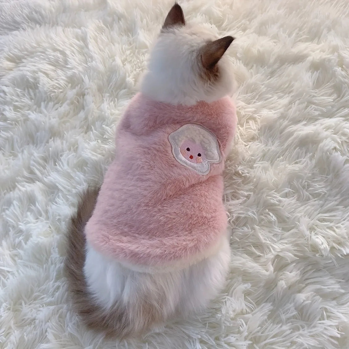 Warm Cat Sweater Vest – Soft Winter Clothing for Cats, Kittens & Small Dogs