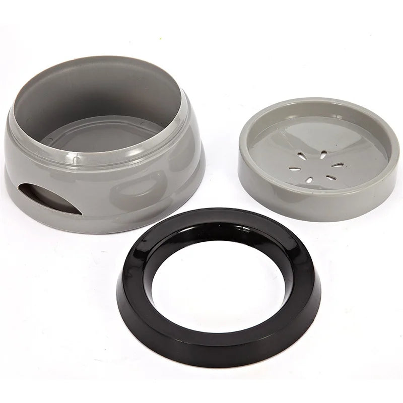 No-Wet Mouth Floating Dog Water Bowl - Anti-Spill Portable Pet Drinker