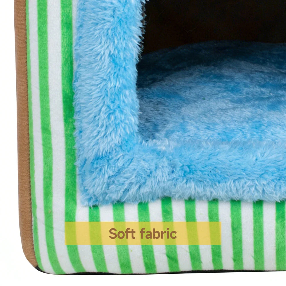 Foldable Pet House – Removable Washable Cat House & Cozy Bed for Cats & Small Dogs