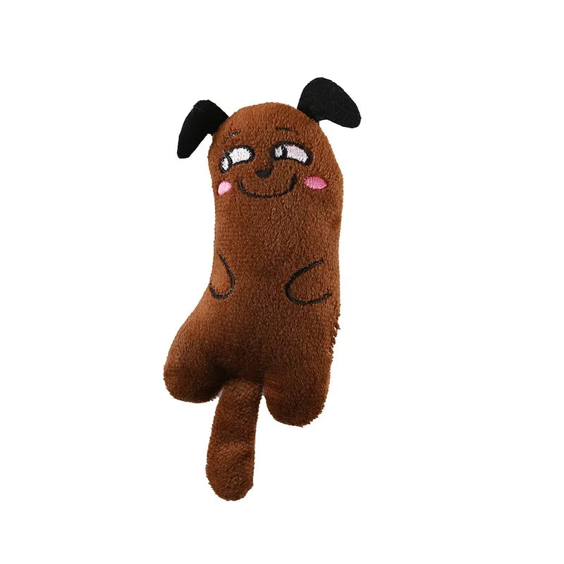 Cute Catnip Plush Cat Toy – Interactive Squeaky Chew & Teething Toy for Cats and Kittens