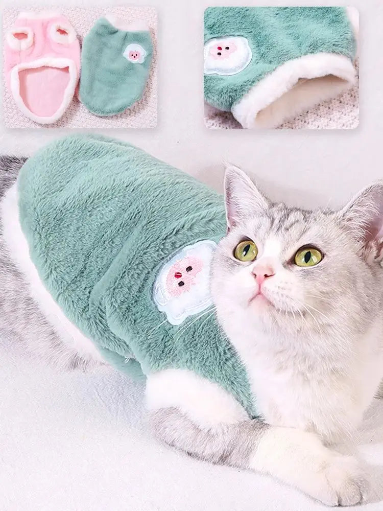 Soft Cat Vest – Warm Winter Clothing for Cats, Kittens & Small Dogs