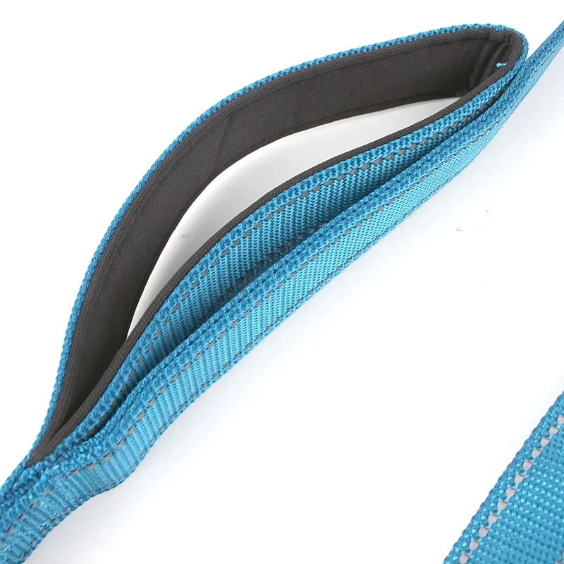 Double Handle Outdoor Travel Dog Leash - Heavy Duty Training Lead