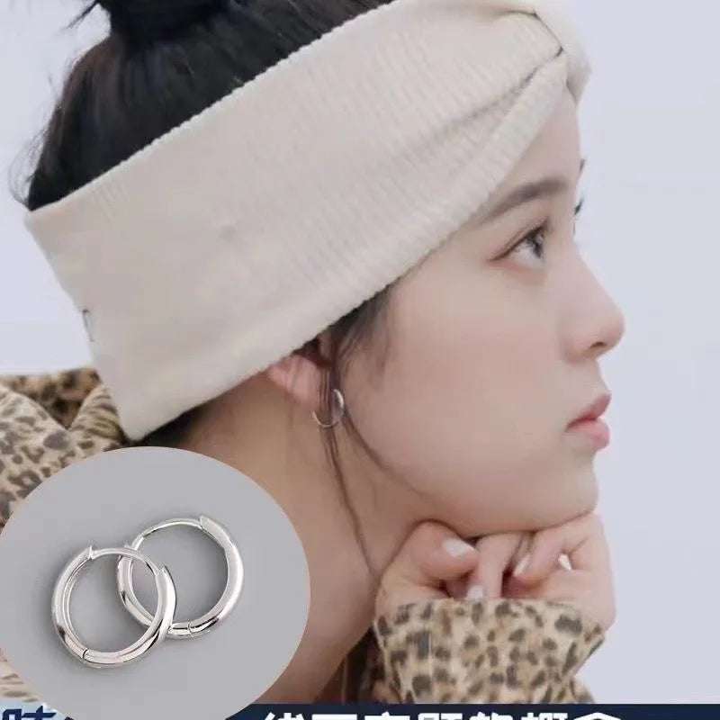 Exquisite 925 Sterling Silver Small Earrings, Plain Silver, Comfortable Earrings