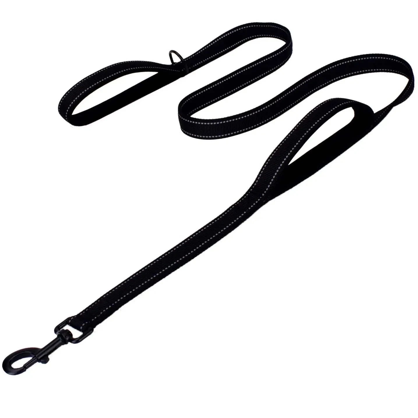 Double Handle Outdoor Travel Dog Leash - Heavy Duty Training Lead