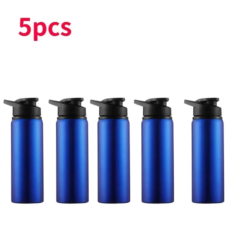 1-15PCS Portable Stainless Steel Bicycle Water Bottle Straight Drinking Outdoors Sports Travel Kettle Metal Water Bottle - PULSE MART