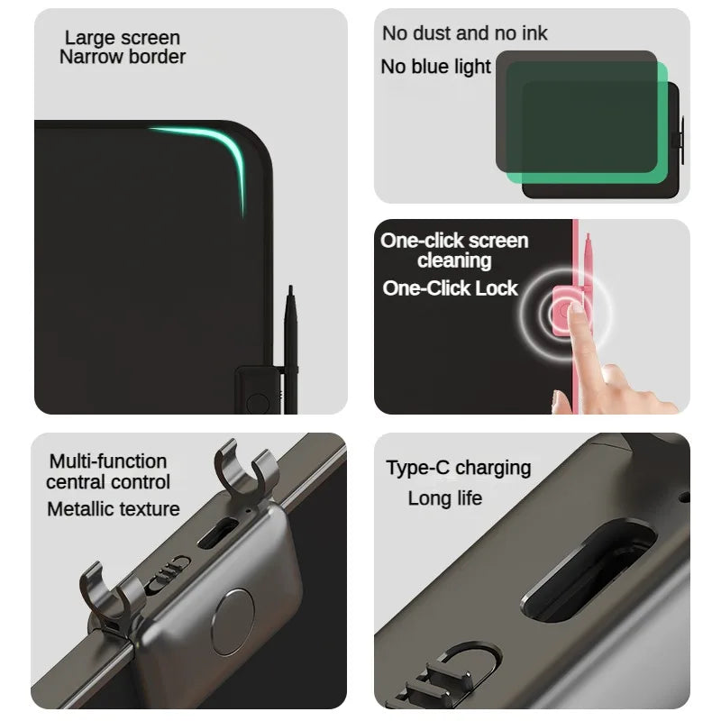 12/15/20Inch LCD Drawing Board Writing Tablet Digit Magic Blackboard Art Tools Painting Learning & Education Toys for Kids Gifts