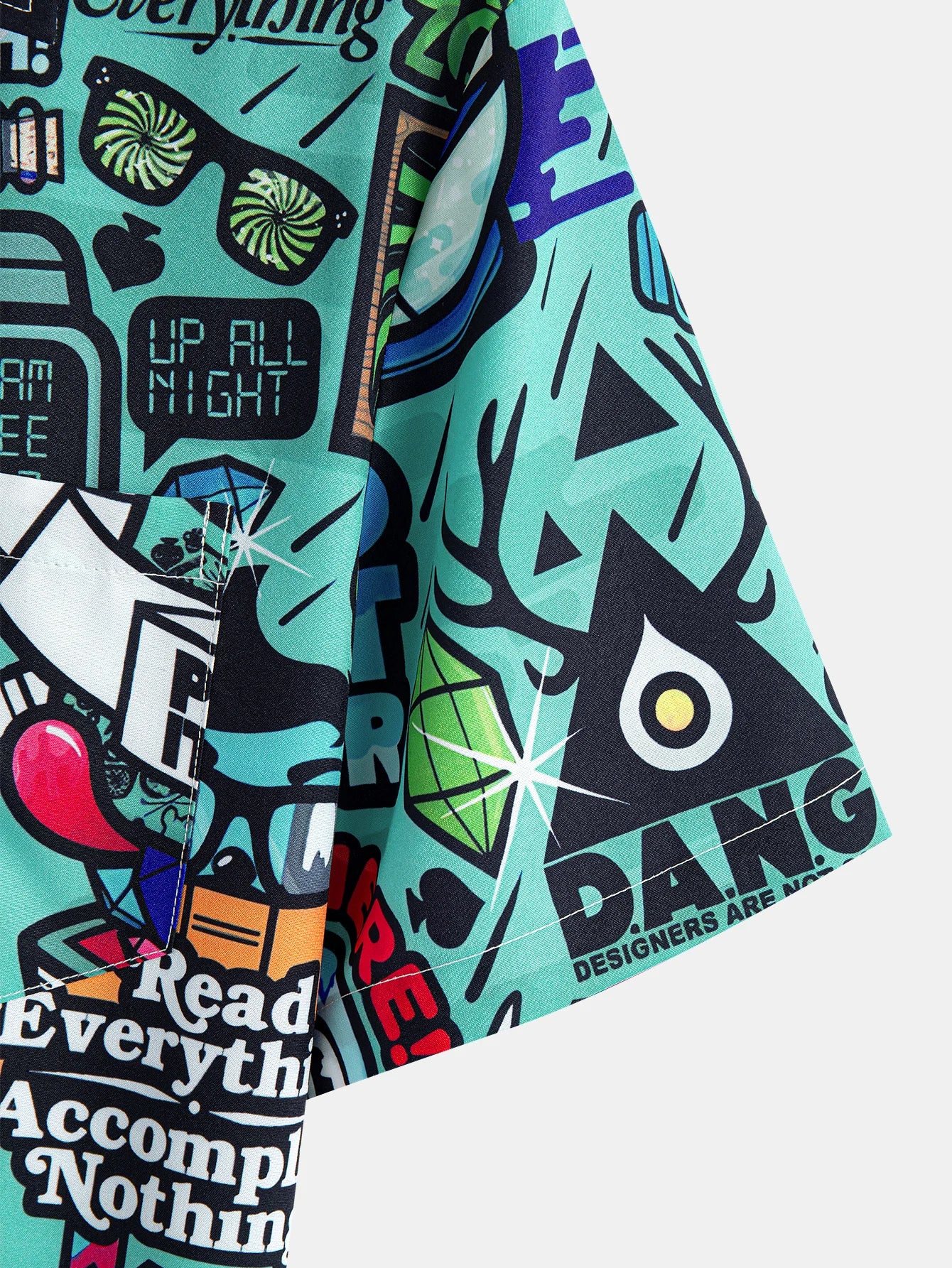 Men's Short-Sleeved Herringbone Shirt