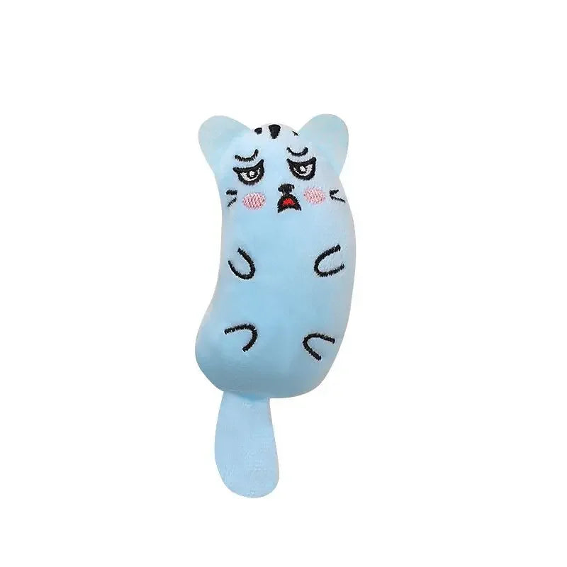 Cute Catnip Plush Cat Toy – Interactive Squeaky Chew & Teething Toy for Cats and Kittens