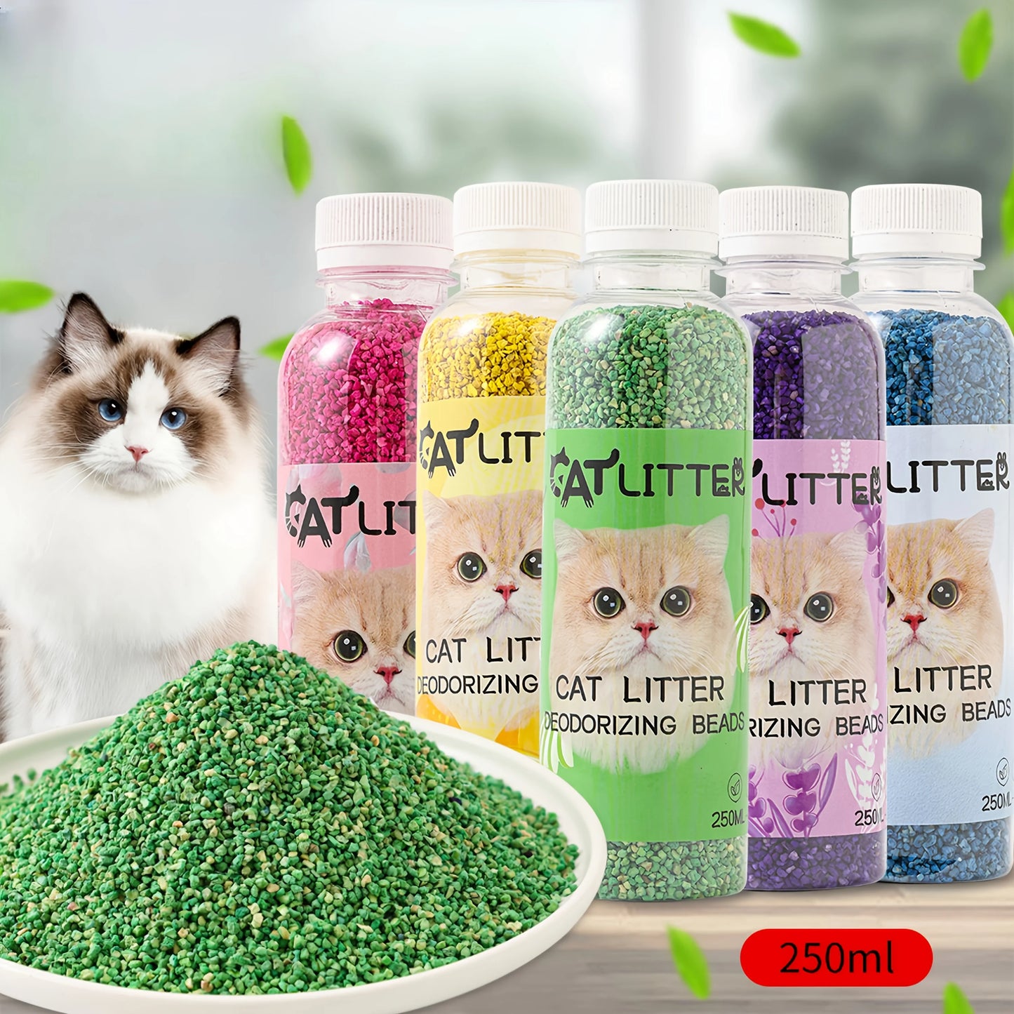 Cat Litter Deodorizing Beads – Long-Lasting Odor Eliminator for Fresh-Smelling Litter Boxes