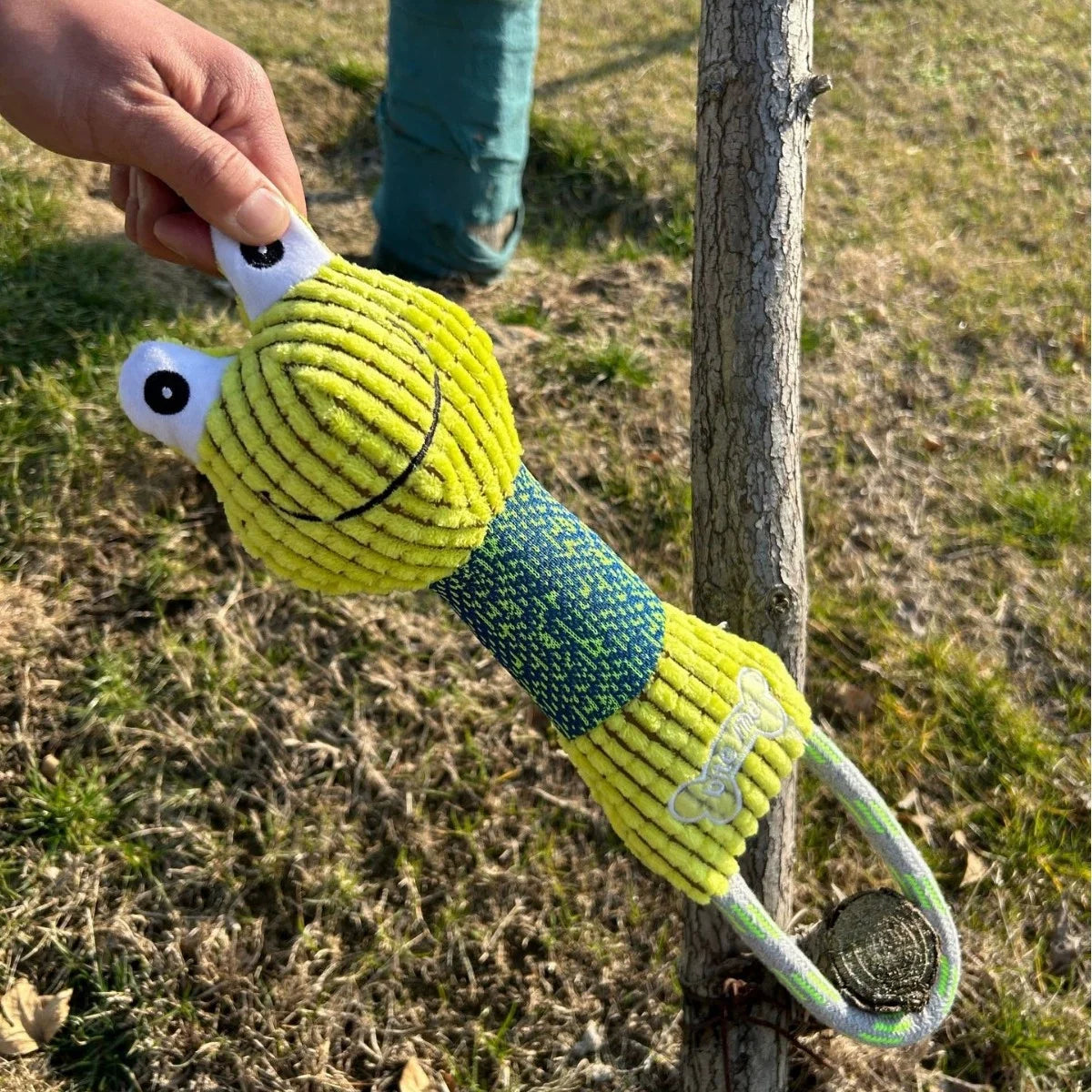 Corduroy Squeaky Dog Toy - Bite-Resistant Animal-Shaped Training Lead