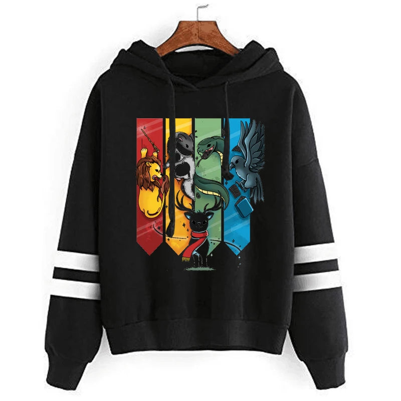 Magic Animal Ladies Hoodies Sweatshirts Long Sleeve