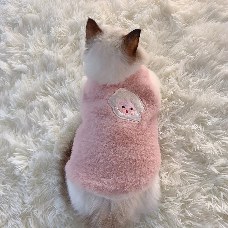 Warm Cat Sweater Vest – Soft Winter Clothing for Cats, Kittens & Small Dogs