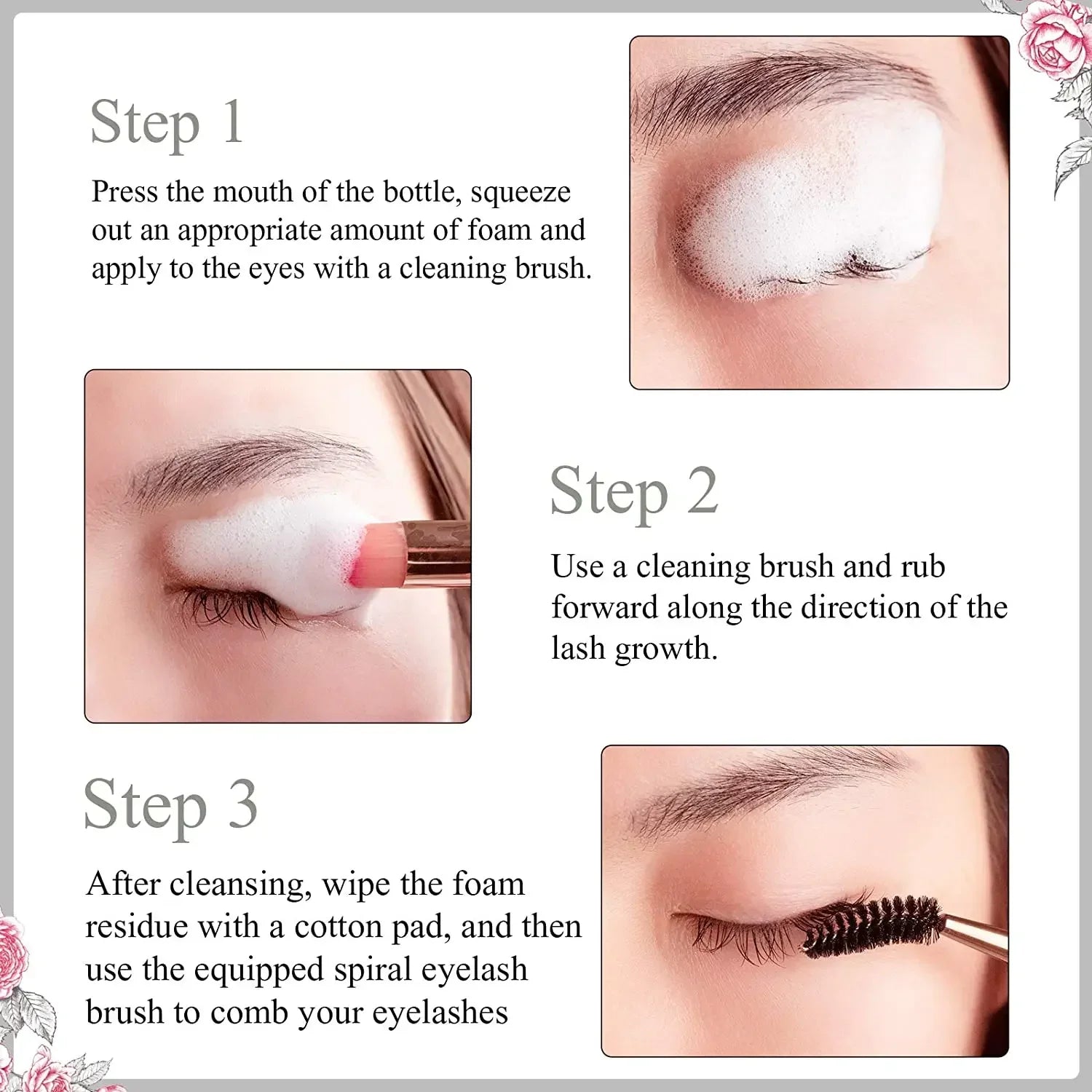 Lanthome Eyelash Extension Shampoo - 50ml Foam Cleanser Eyelid Deep Cleaning, Makeup Removal - PULSE MART