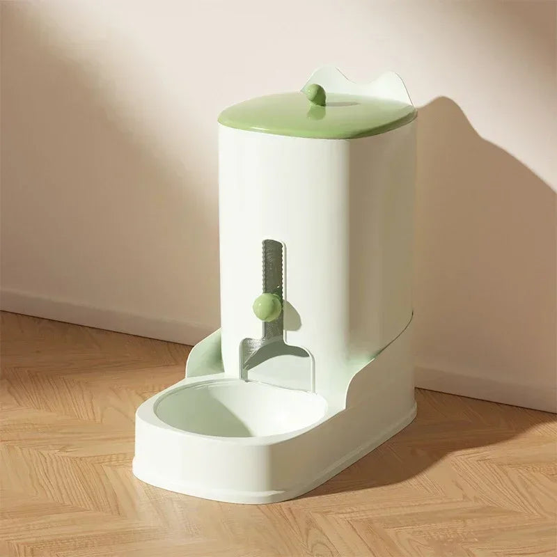 Large Capacity Automatic Pet Water Fountain & Food Feeder