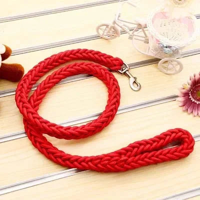 4.5ft Heavy Duty Braided Dog Leash - Durable Nylon Lead for All Sizes