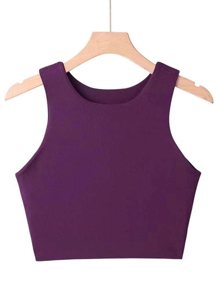 2023 Summer Slim O-Neck Sleeveless Tank Top - 6 Colors, Good Quality for Women