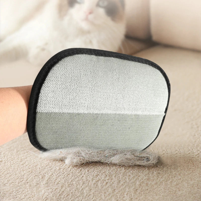 Pet Grooming Glove – Cat & Dog Hair Remover Brush for Grooming, Shedding & Furniture Cleaning