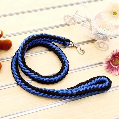 4.5ft Heavy Duty Braided Dog Leash - Durable Nylon Lead for All Sizes