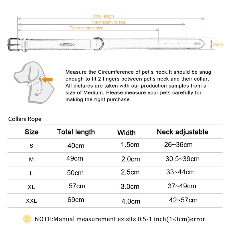 Solid Nylon Dog Collar: Heavy-Duty Adjustable Neckband for All Breeds