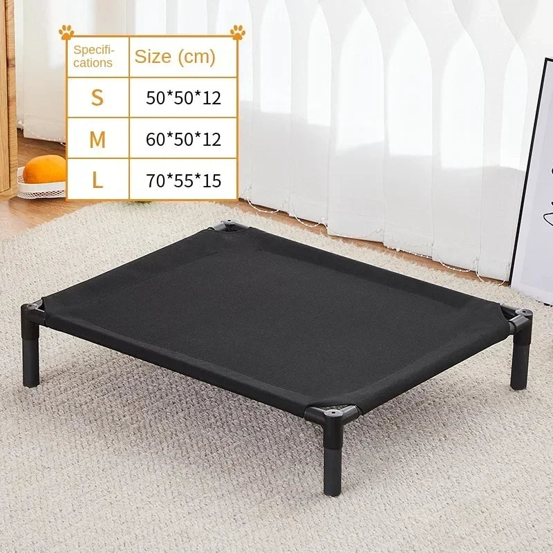 Folding Elevated Pet Bed, Portable Camping Dog & Cat Cot