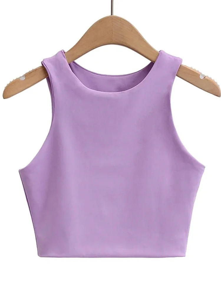 2023 Summer Slim O-Neck Sleeveless Tank Top - 6 Colors, Good Quality for Women