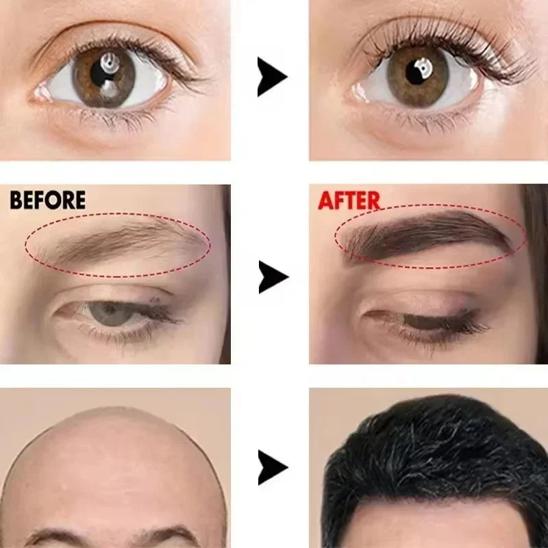 Fast-Acting Eyebrow Growth Serum - Anti-Hair Loss Formula for Fuller, Thicker, and Longer Lashes and Brows - PULSE MART