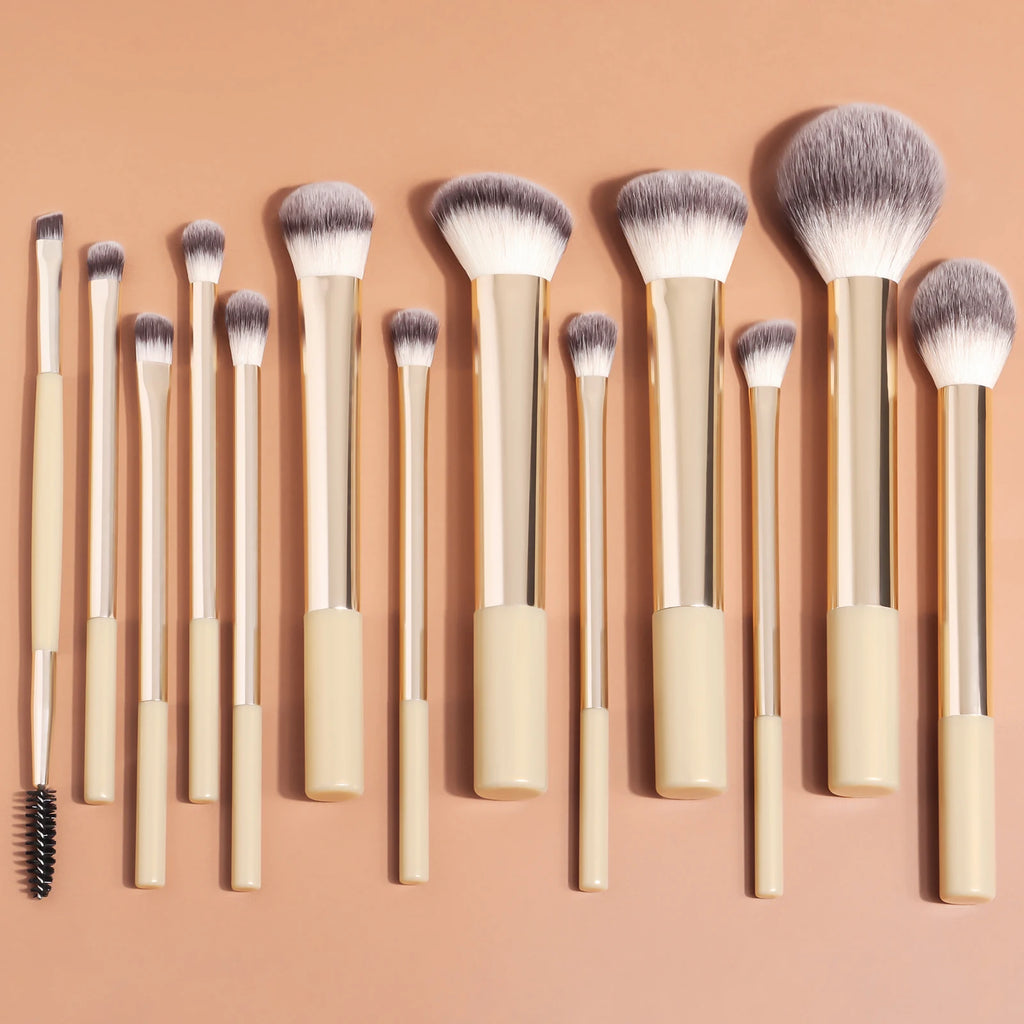 13-Piece Makeup Brush Set - Foundation, Concealer, Powder, Eyeshadow, and Blush Brushes for Flawless Face Makeup - PULSE MART
