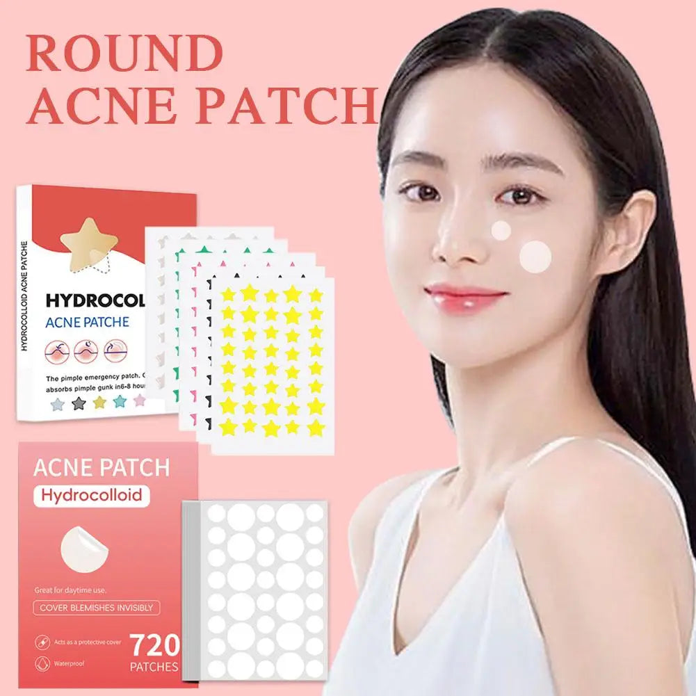 200–1080PCS Invisible Hydrocolloid Pimple Patches - PULSE MART
