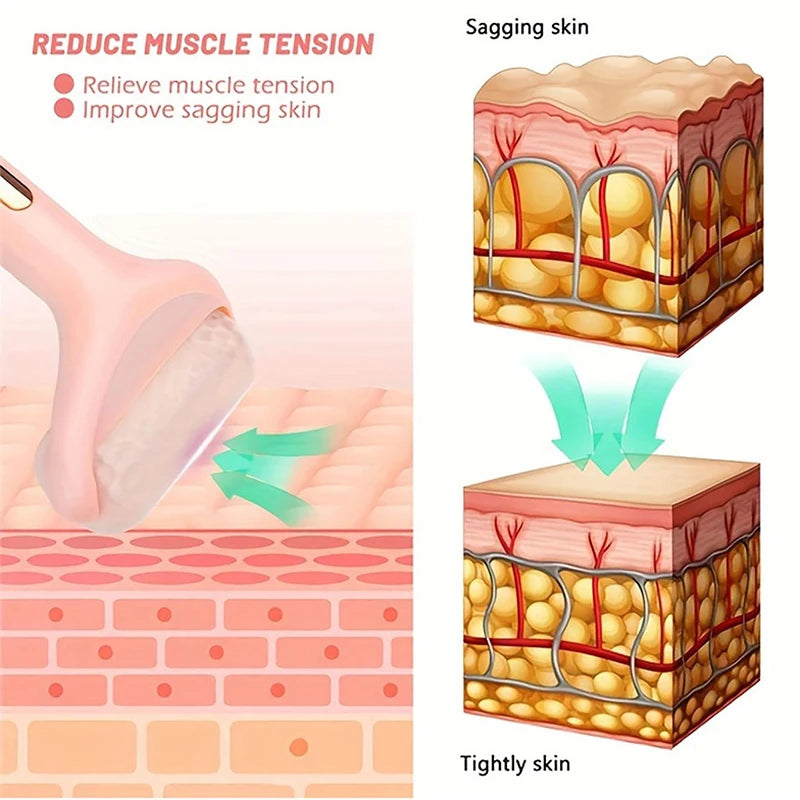 Reusable Cooling Facial Massage Roller - Skin Lifting, Firming, and Wrinkle-Smoothing Beauty Tool for Home Use - PULSE MART