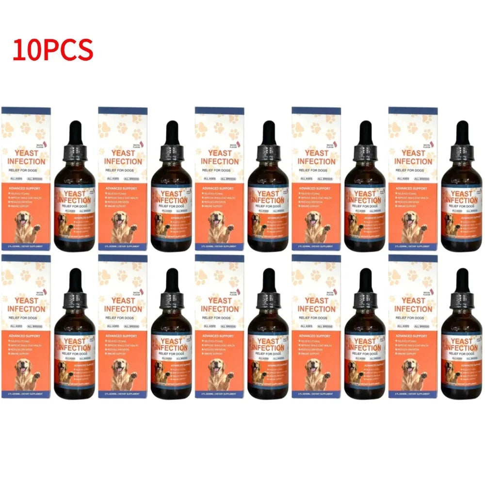 60ML Herbal Pet Skin & Coat Drops – Gentle Care Supplement for Dogs