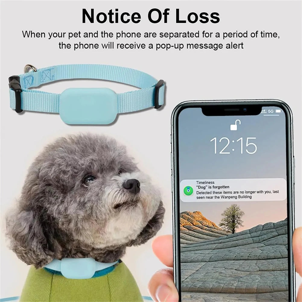 Waterproof Pet GPS Tracker – Real-Time Dog & Cat GPS Locator with Adjustable Collar