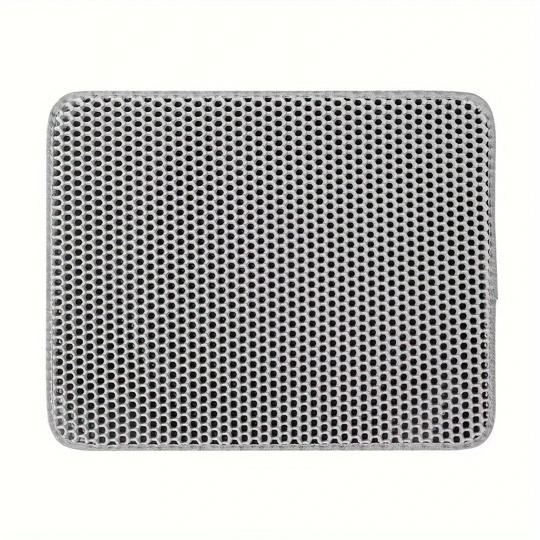 Large Honeycomb Double-Layer Cat Litter Mat – Waterproof Easy-Clean Litter Catcher