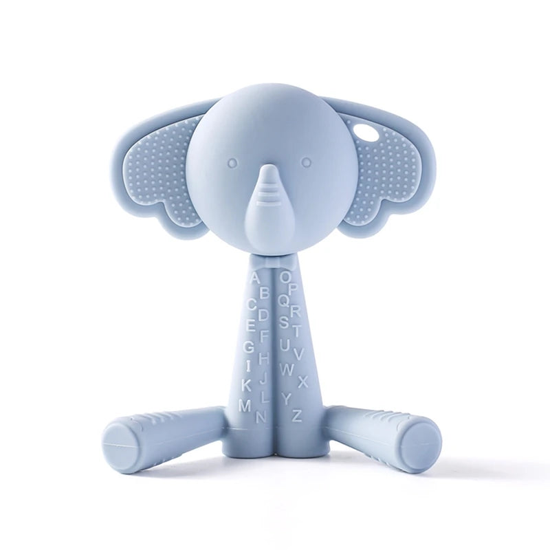 Baby BPA Free Silicone Teether Toys Infant Cartoon Bear Teething Silicone Dental Care Gums Hand Molar Stick for Baby Product - PULSE MART